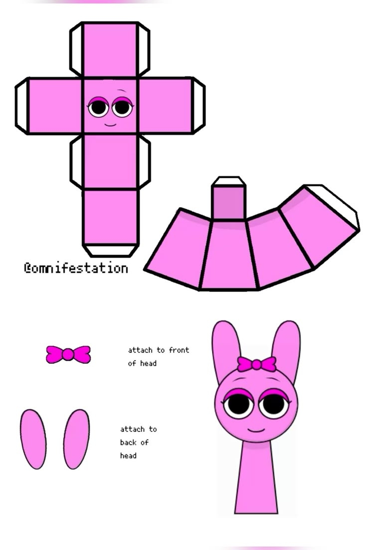 Pinki Papercraft Sprunki