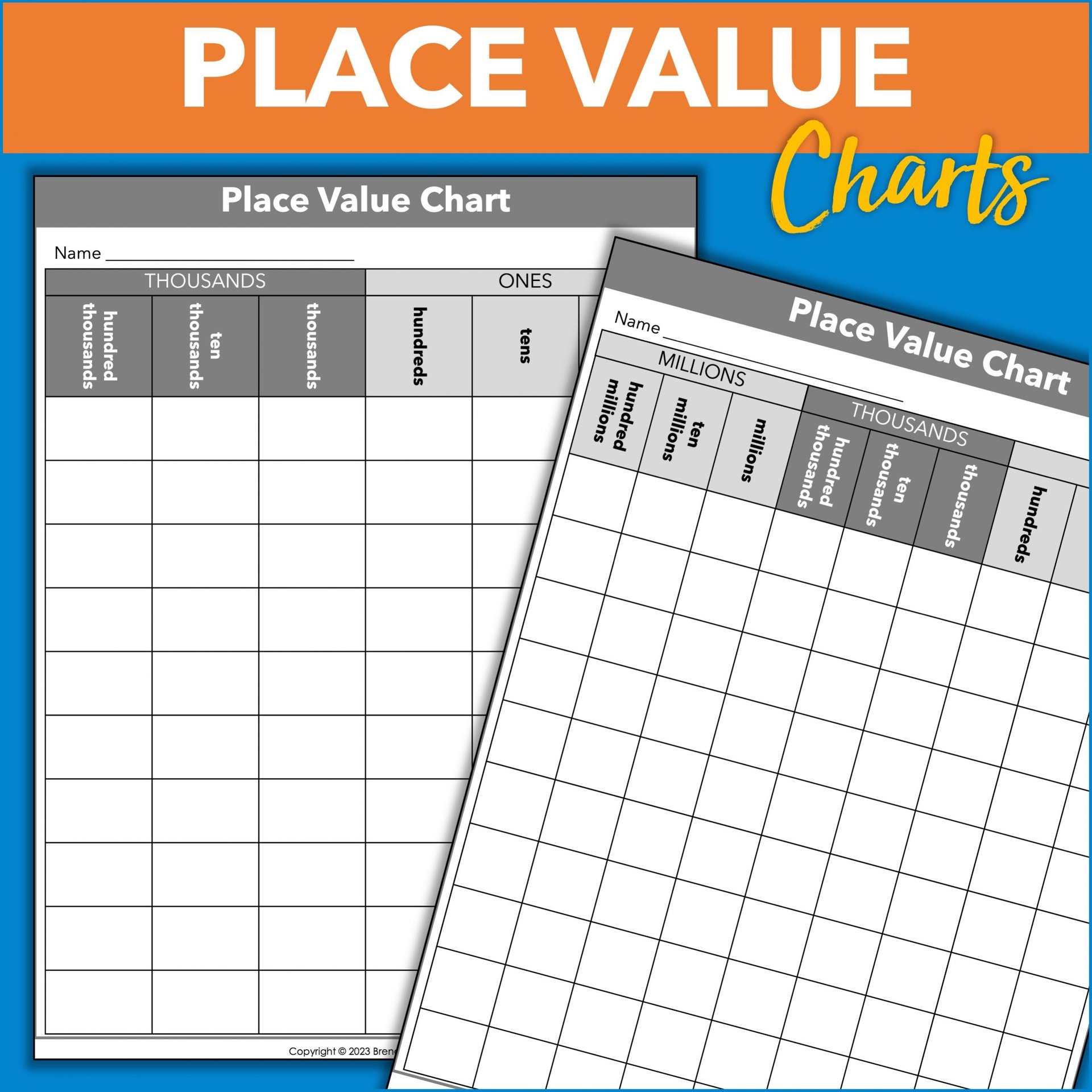 Place Value Chart Printable And How To Use It Place Value Chart Printable And How To Use It