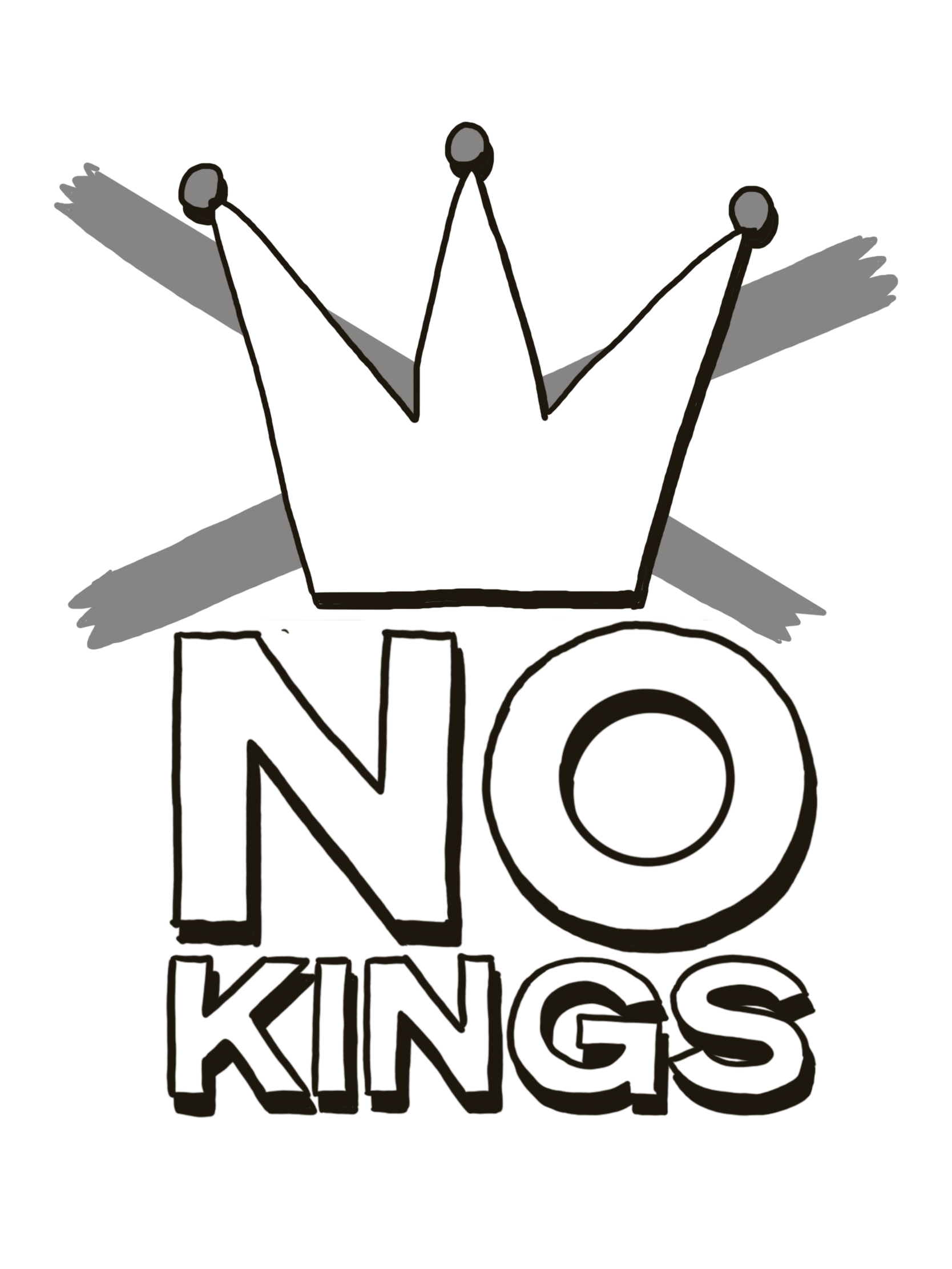 printable no kings protest signs printable no kings protest signs