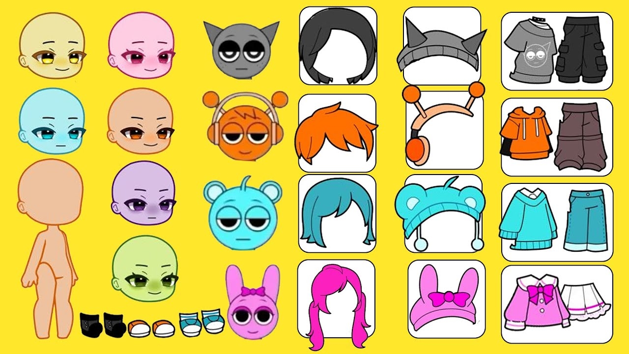 QUITE BOOK SPRUNKI PAPER DOLLS YouTube