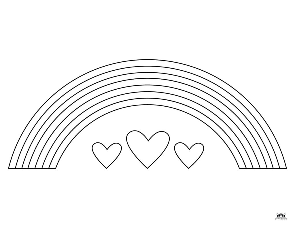 printable rainbow coloring pages