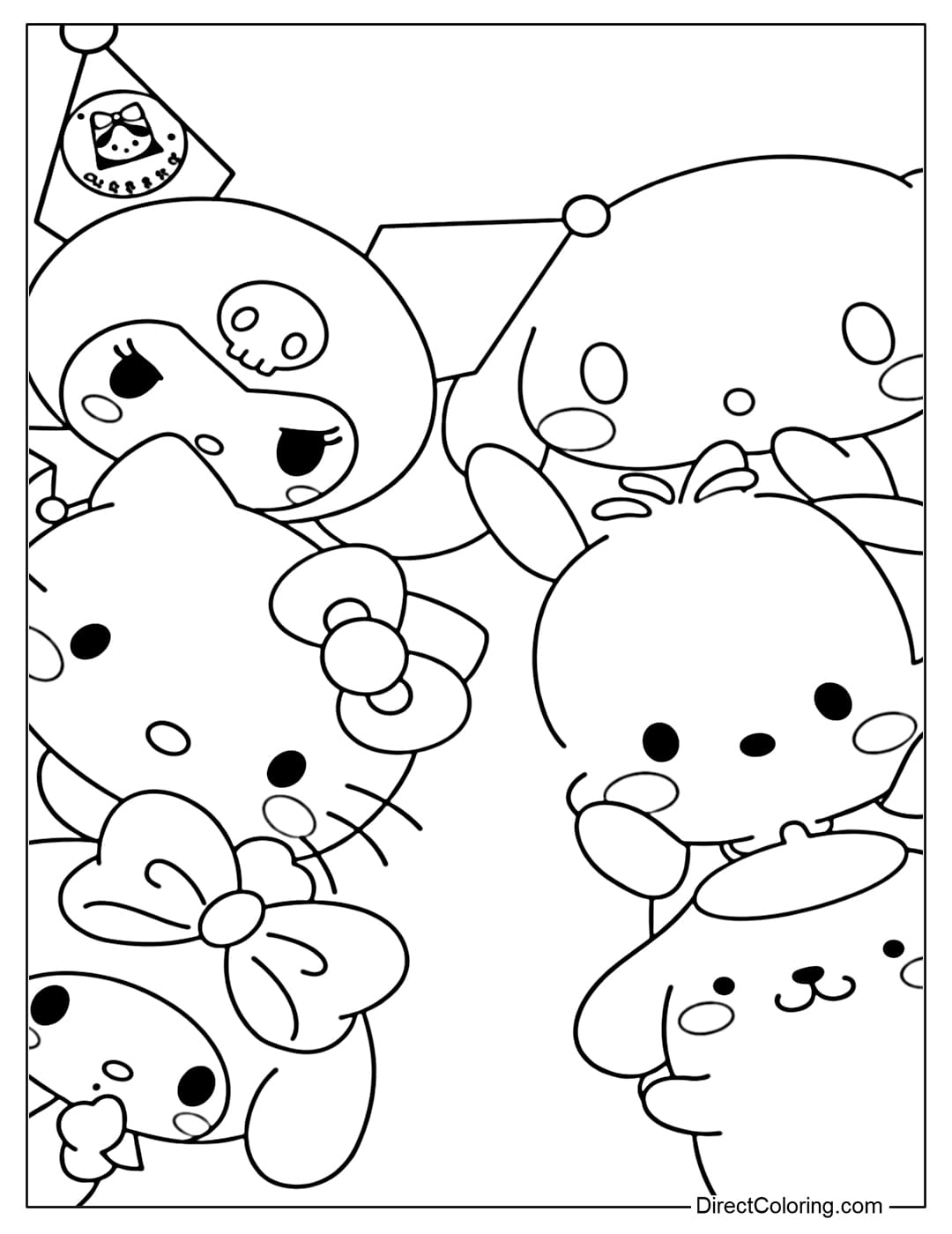 Sanrio Coloring Pages Free PDF To Download And Print