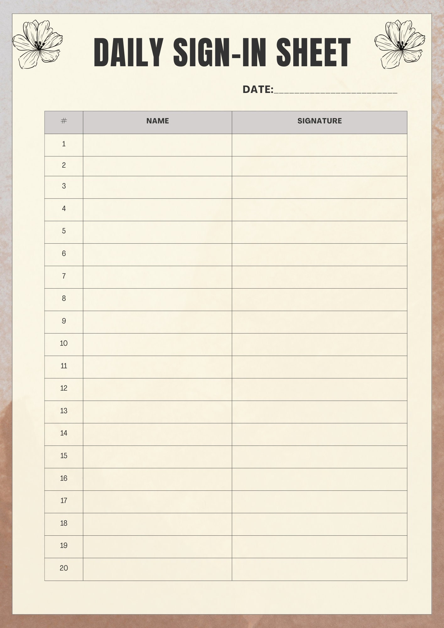 Simple Sign in Sheet Customer Info Sheet Employee Sign in Sheet Sign in Form Minimalist Sign in Sheet Daily Sign in Sheet School Sheet Etsy Simple Sign in Sheet Customer Info Sheet Employee Sign in Sheet Sign in Form Minimalist Sign in Sheet Daily Sign in Sheet School Sheet Etsy