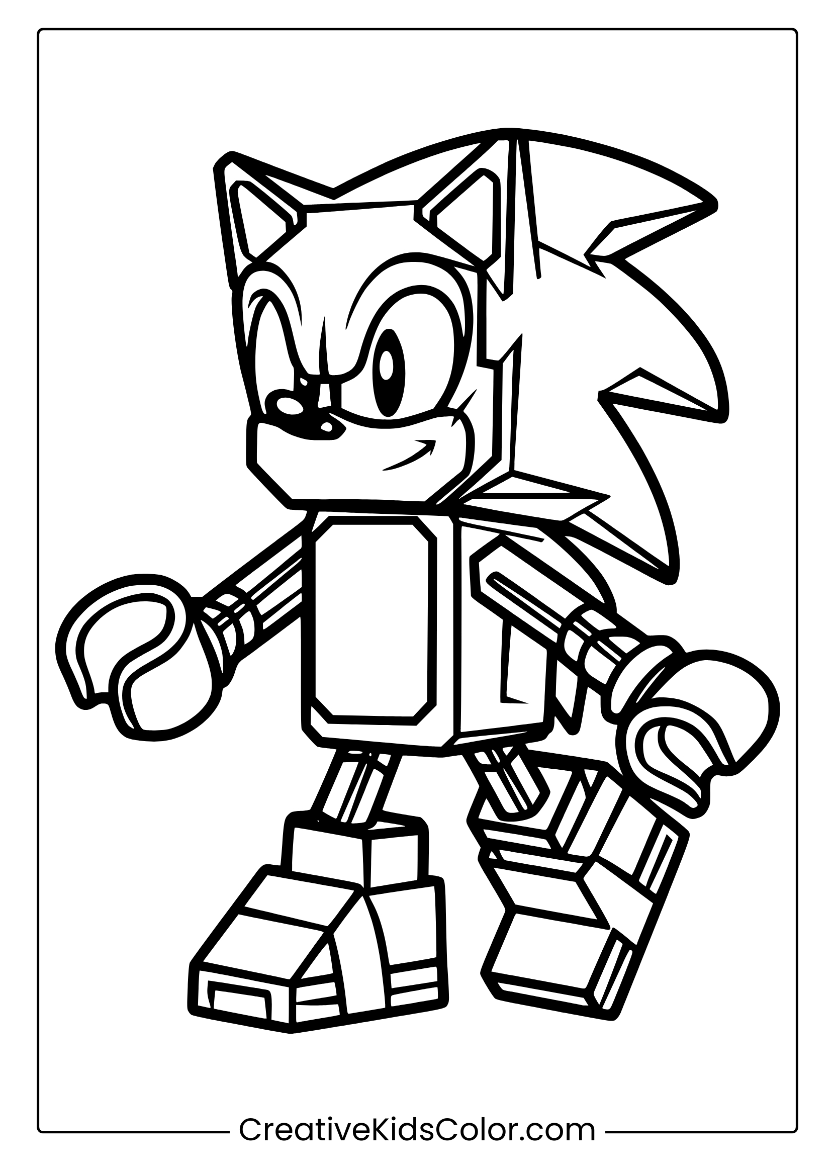 Sonic Coloring Pages 55 Free Printable PDFs