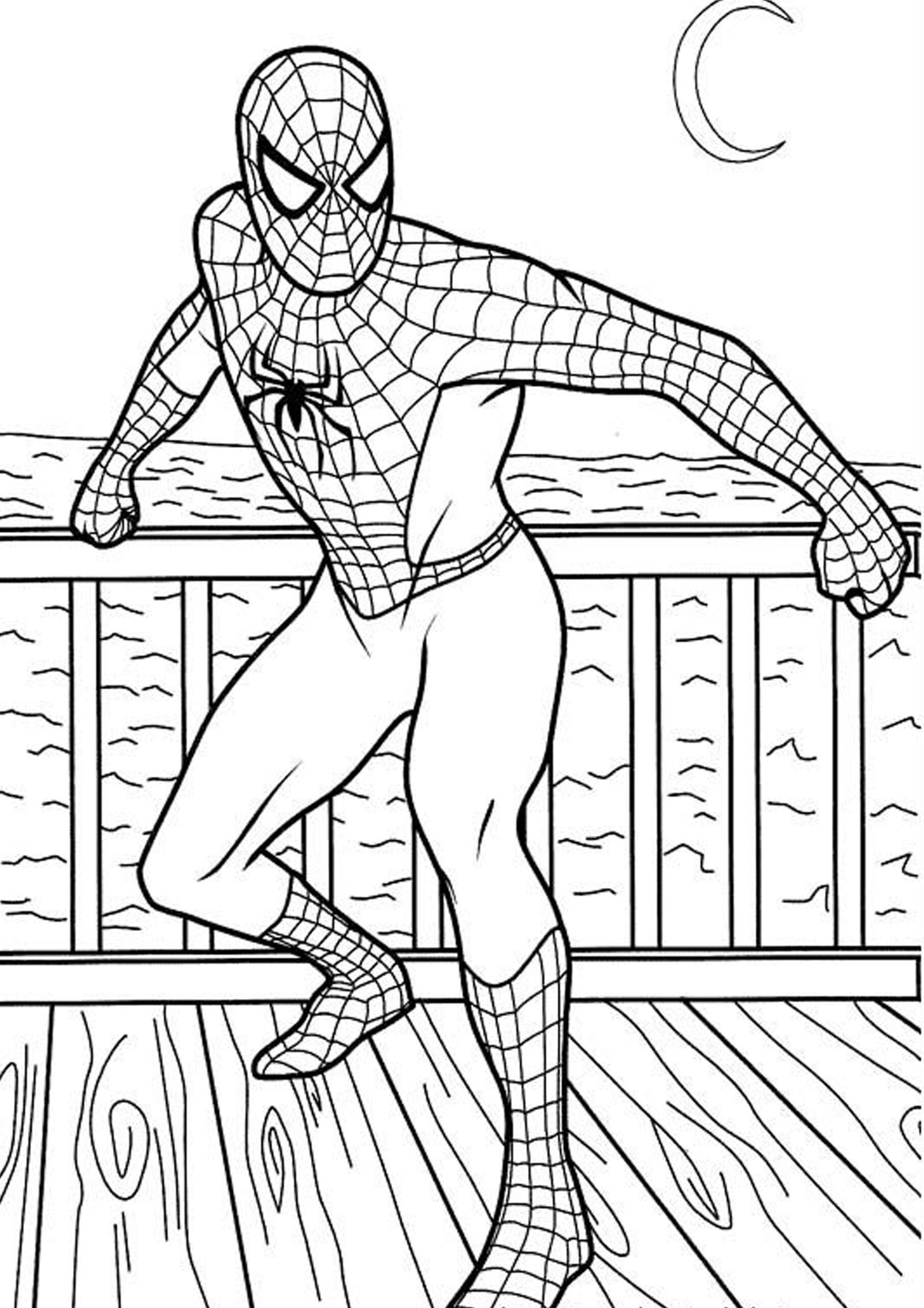 printable spiderman coloring pages