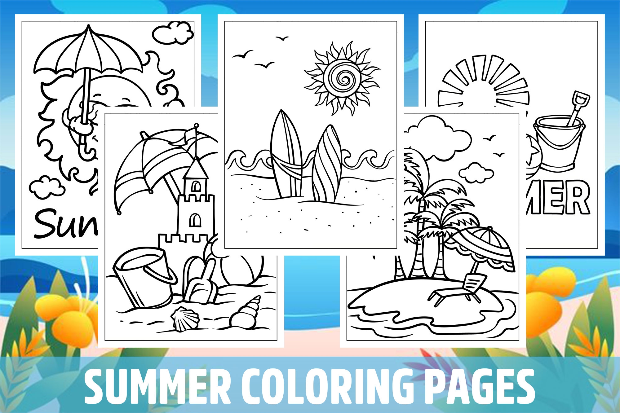 Summer Coloring Pages For Kids Girls Boys Teens Birthday School Activity Made By Teachers Summer Coloring Pages For Kids Girls Boys Teens Birthday School Activity Made By Teachers