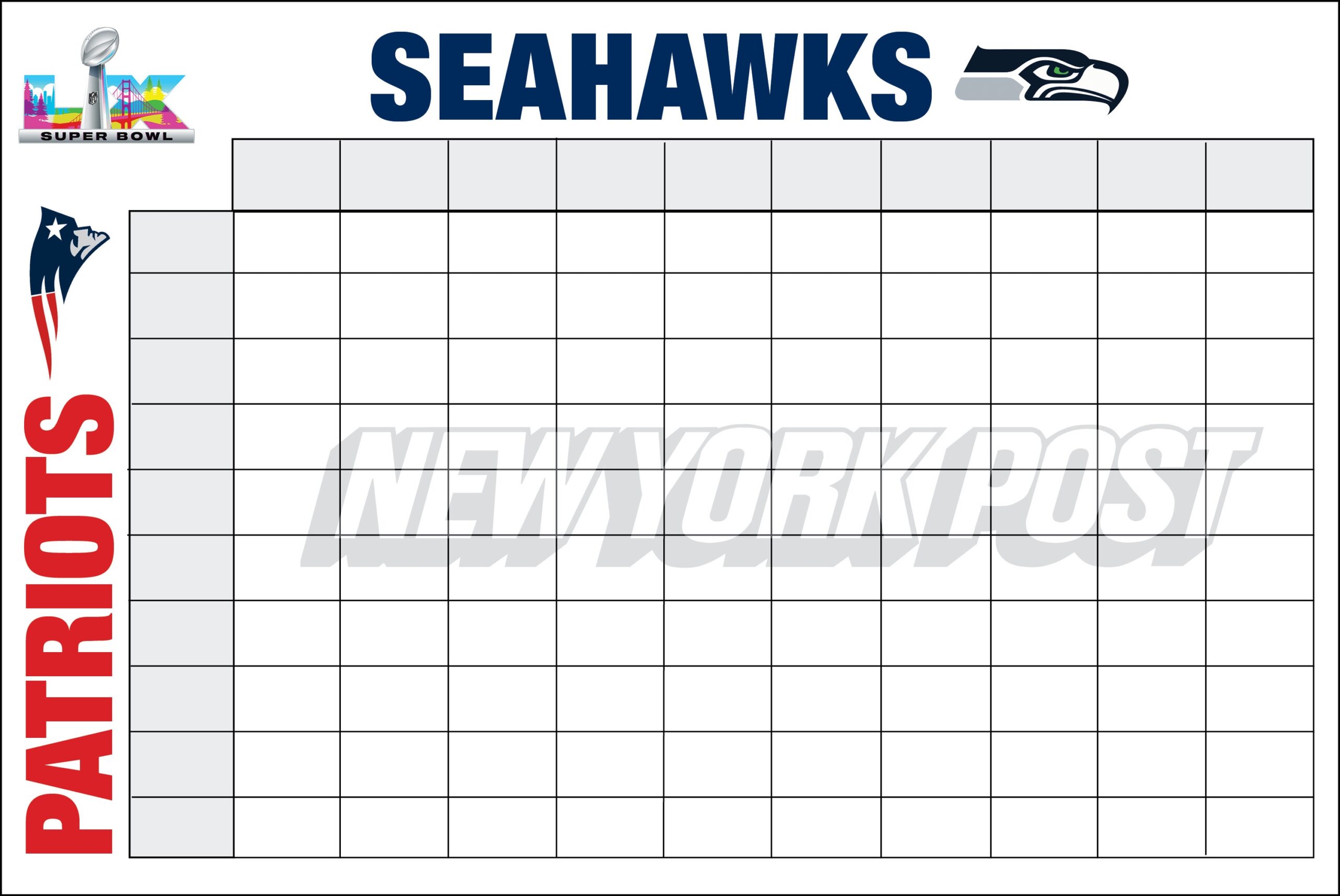 printable super bowl squares