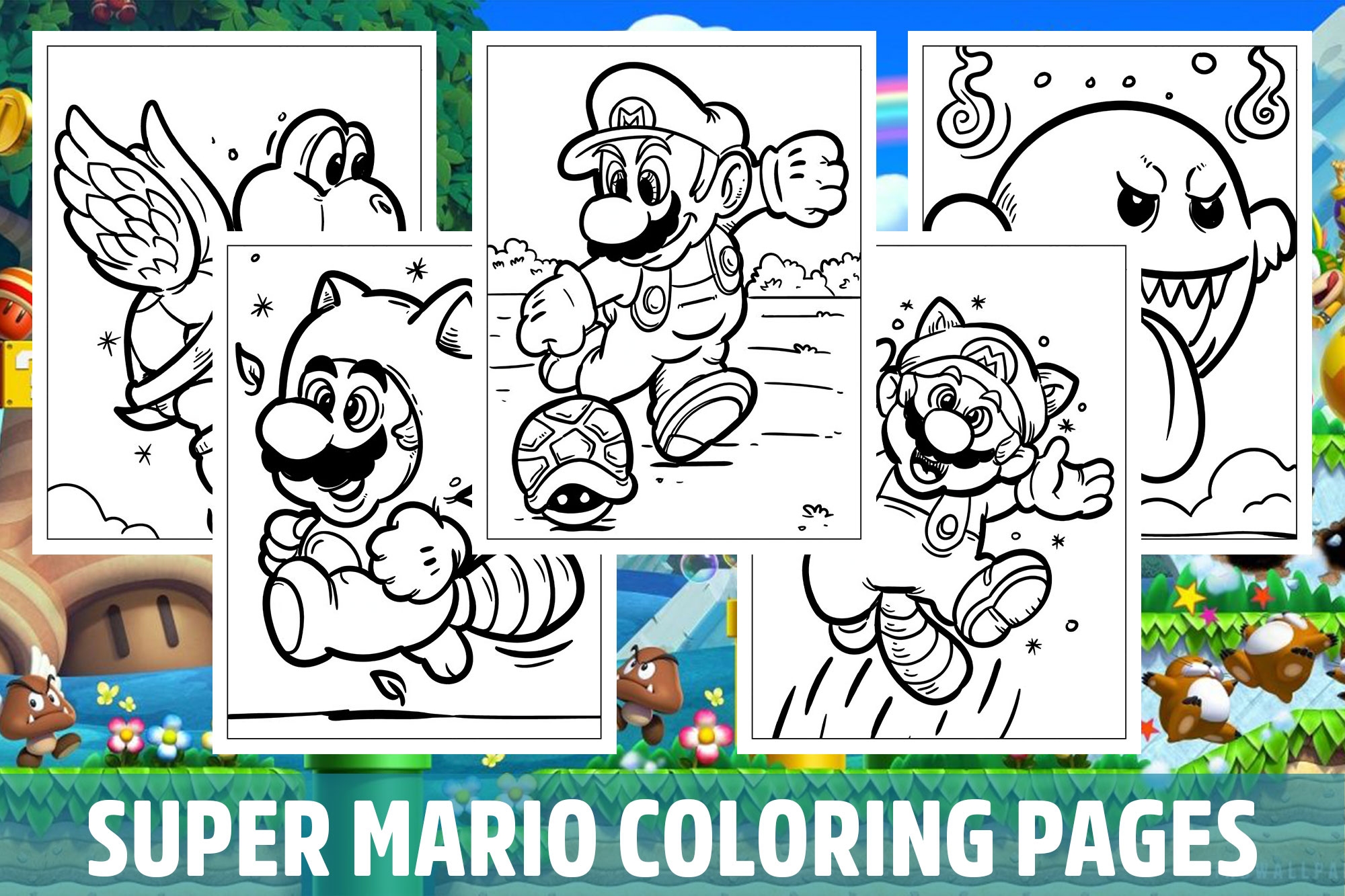 printable mario coloring pages printable mario coloring pages