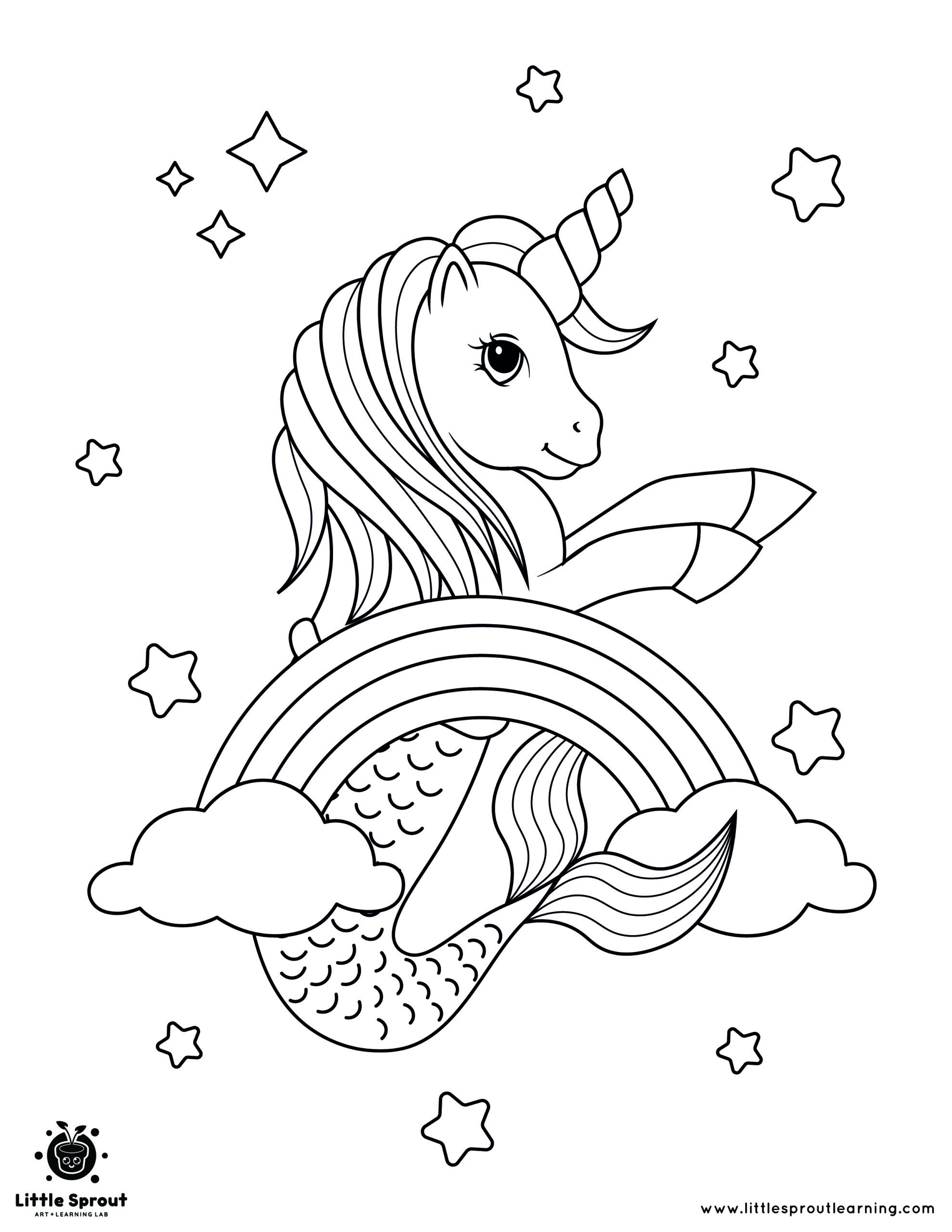 unicorn coloring pages printable