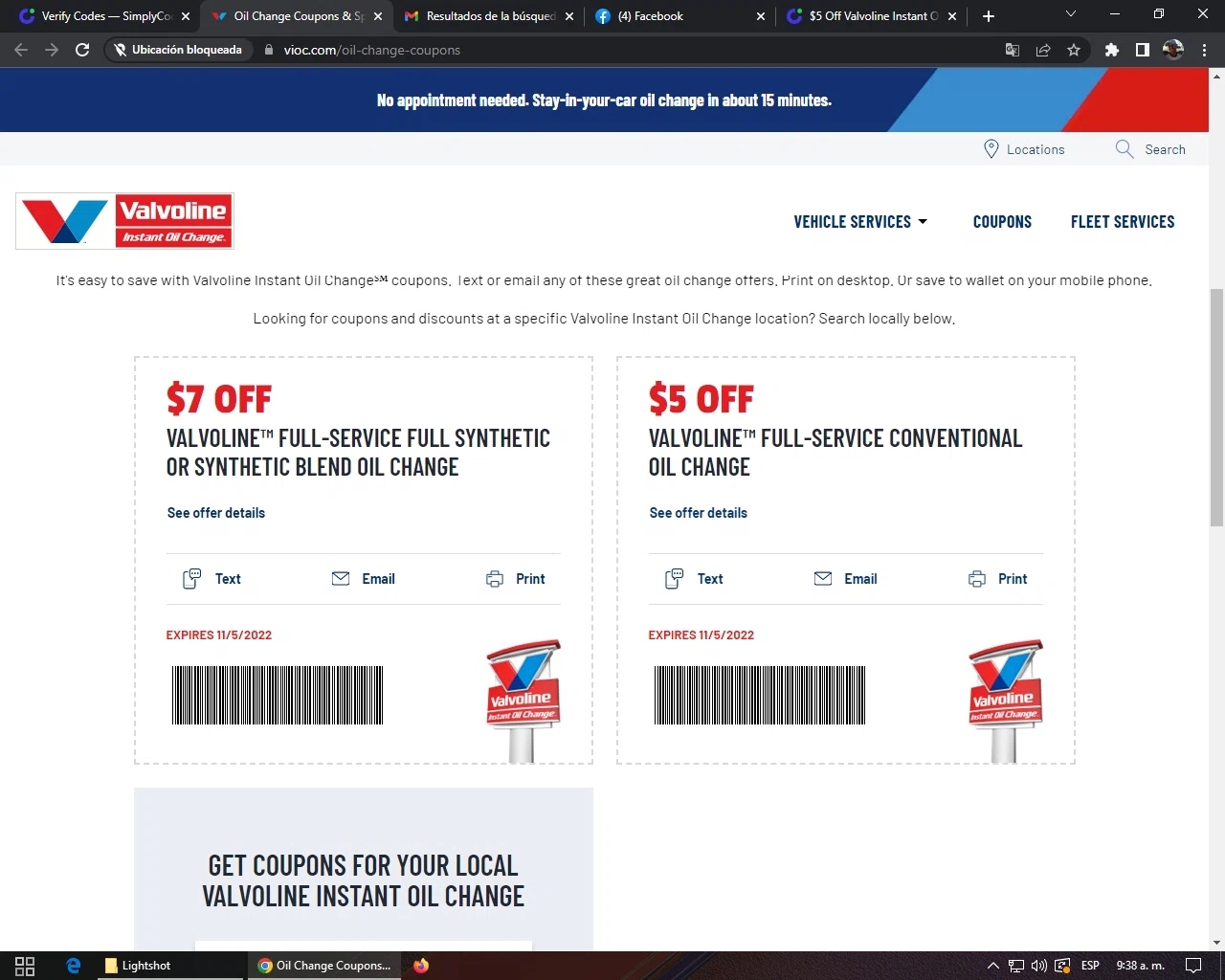 Valvoline Instant Oil Change Coupons 10 Off Apr 2026